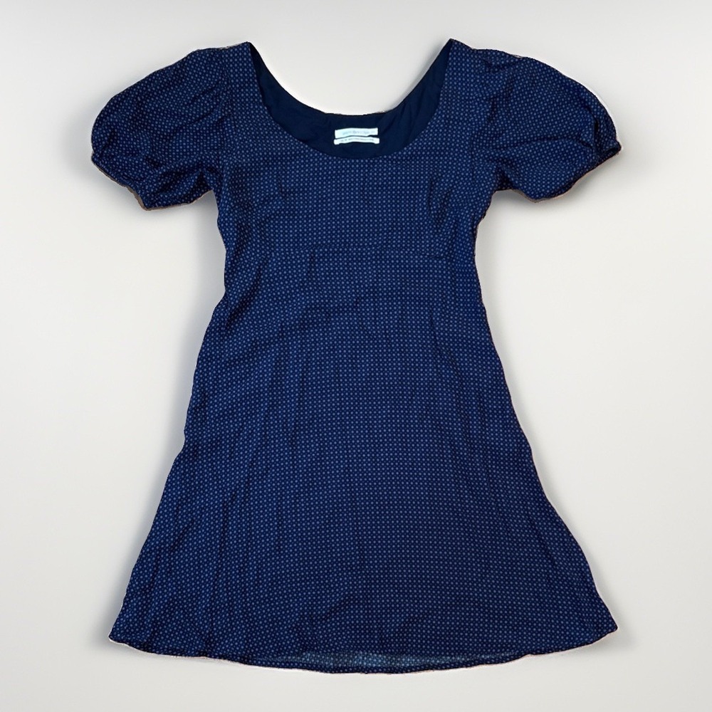 Urban Outfitters Navy Ditsy Floral Scoop Neck Dress Size XS
